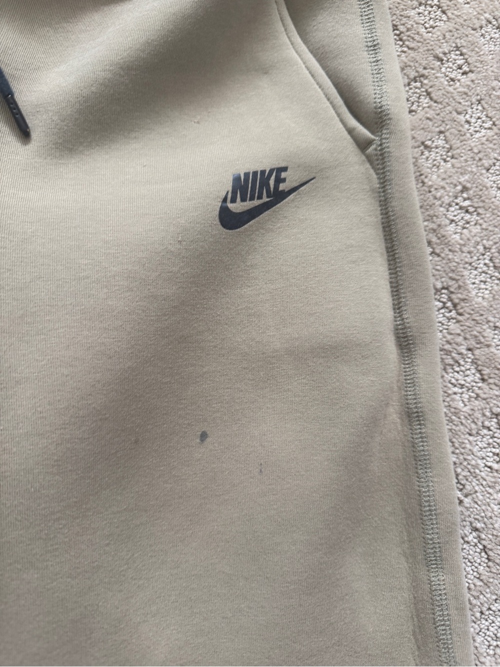 Youth Nike Tech Outfit Hoodie and Pants - Olive - Picture 2 of 4